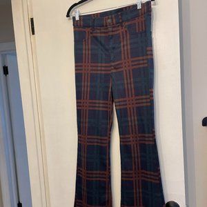 Plaid Flare Pants